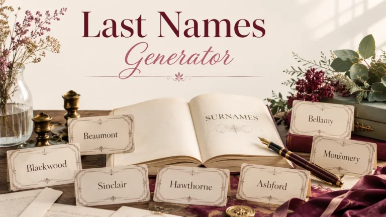 Last Names Generator