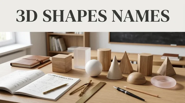 3D Shapes Names