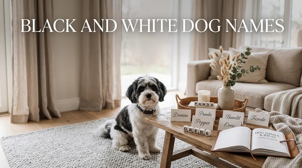 Black and White Dog Names