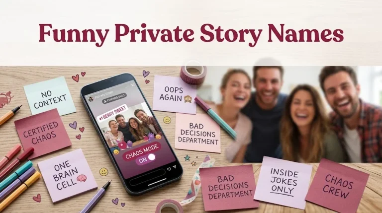 Funny Private Story Names