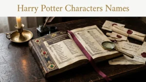 Harry Potter Characters Names