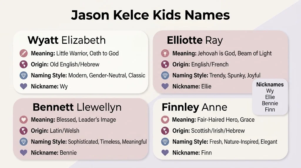 Jason Kelce Kids Names