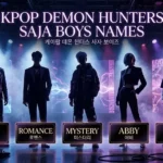 KPop Demon Hunters Saja Boys Names