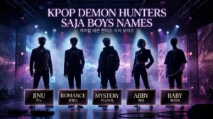 KPop Demon Hunters Saja Boys Names
