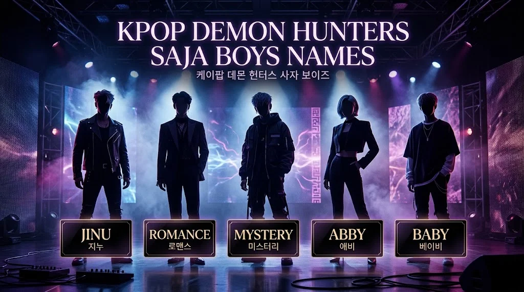 KPop Demon Hunters Saja Boys Names