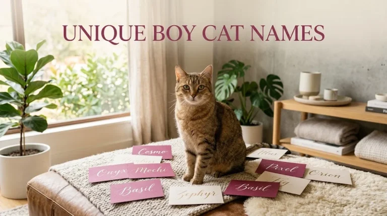 Unique Boy Cat Names