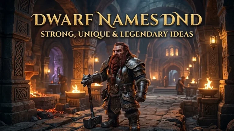 Dwarf Names DND