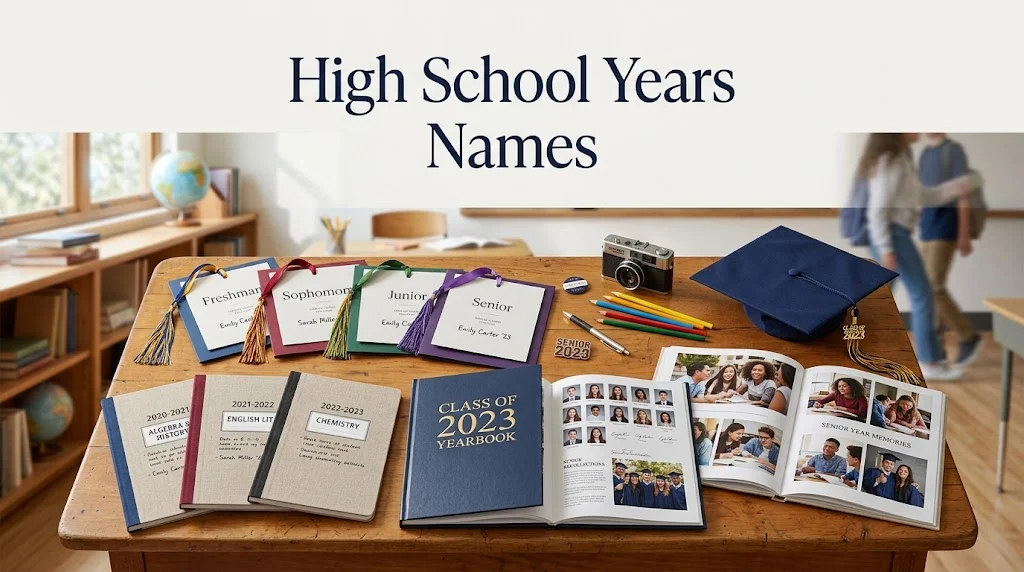 High School Years Names
