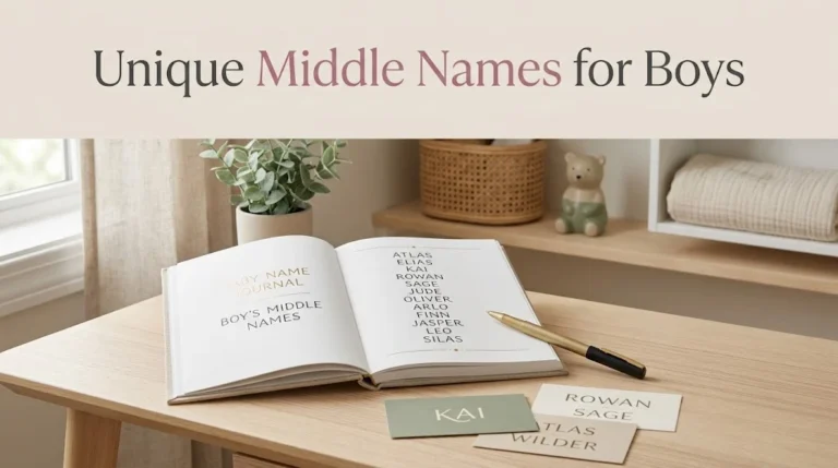 Unique Middle Names for Boys